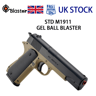 UK STOCK | STD 1911 Manuel Toy Pistol Gun Gel Ball Blaster Limited Deal