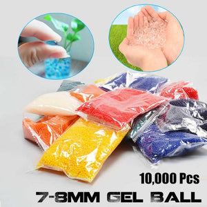 2 Bags 7-8 mm 10000Pcs Crystal Bullets Water Ammo Gel Ball for Gel Blasters