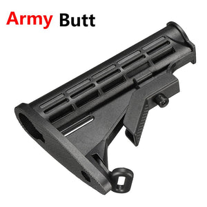 Black MFT-light/Army/Navy Nylon Buttstock For Gel Ball Blasting Guns Toy Replacement Accessories For JinMing 8th M4A1